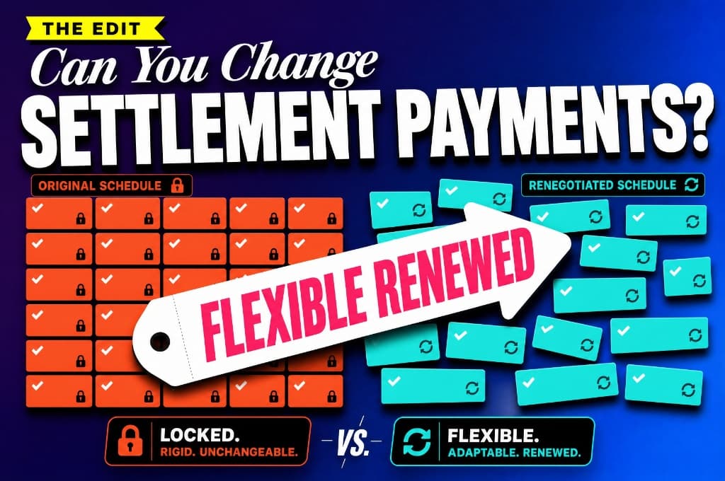 Can you change structured settlement payments and their original schedule?