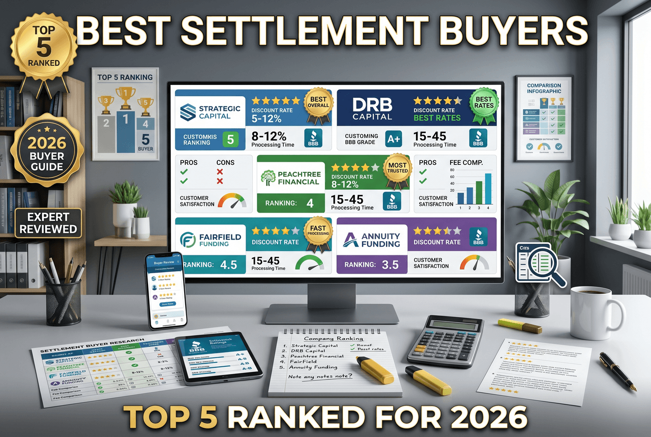 Best Structured Settlement Buyers 2026 - All 26 Ranked