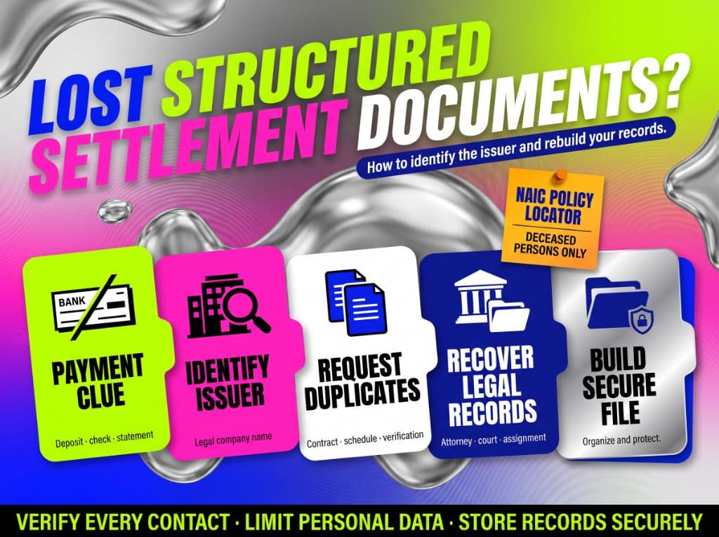 How to Find and Replace Lost Structured Settlement Documents