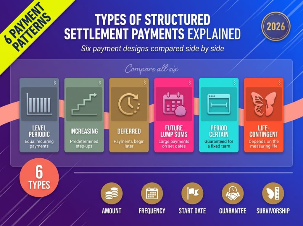 Six types of structured settlement payment patterns explained