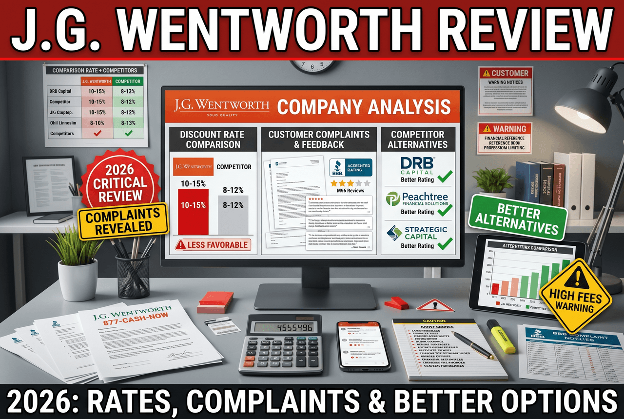 JG Wentworth Review 2026 - Rates, Complaints and Better Alternatives